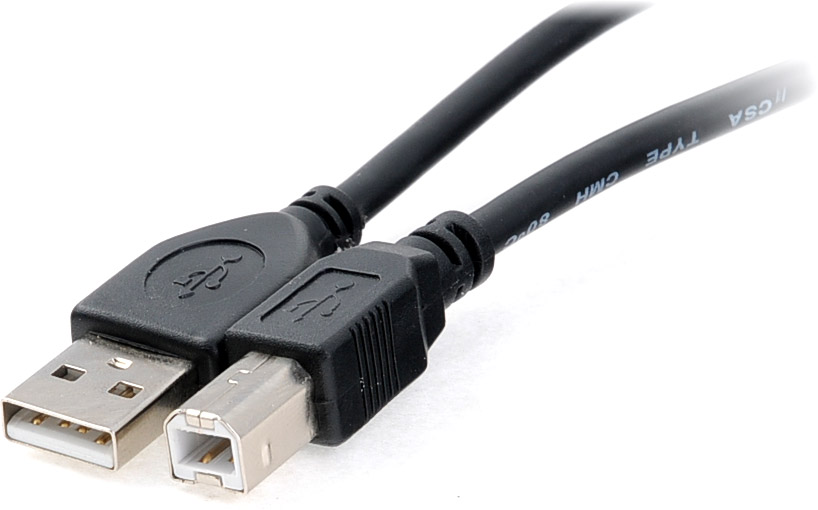 USB-A - USB B 3m (černý)
